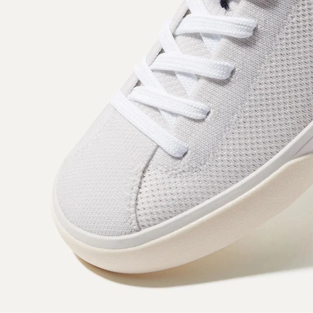 Rothy’s The Lace Up Sneaker in Bright White - Picture 4 of 15